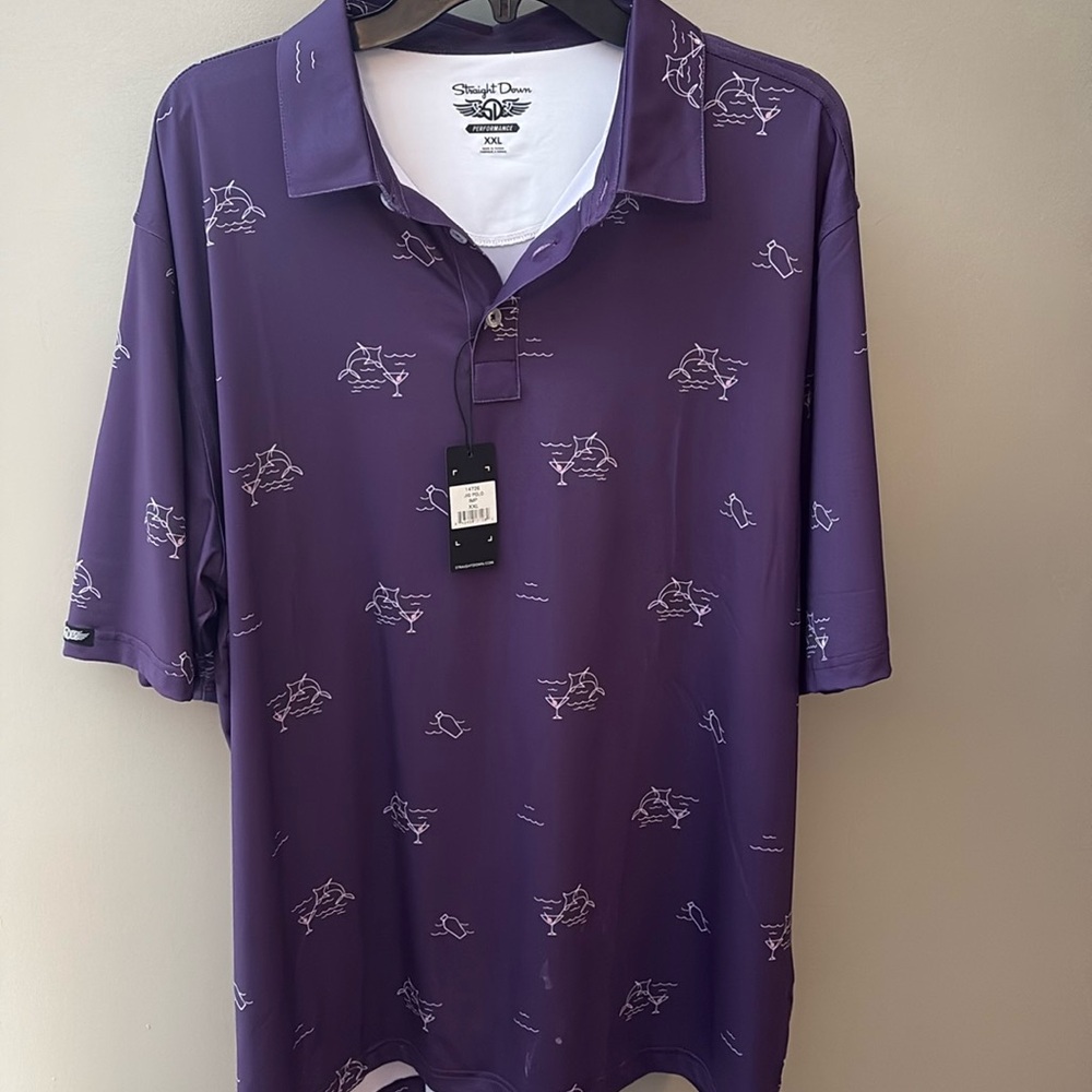 Straight Down Performance Polo